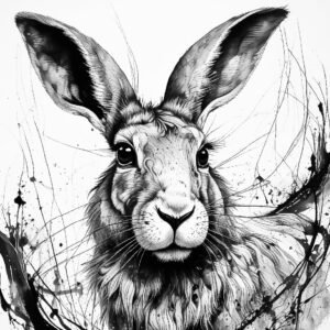 The Wild Hare - Art Print